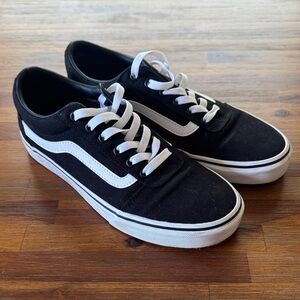 Vans Women’s Classic Black and White Sneakers